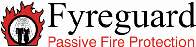 Logo with the words 'Fyreguard Passive Fire Protection'